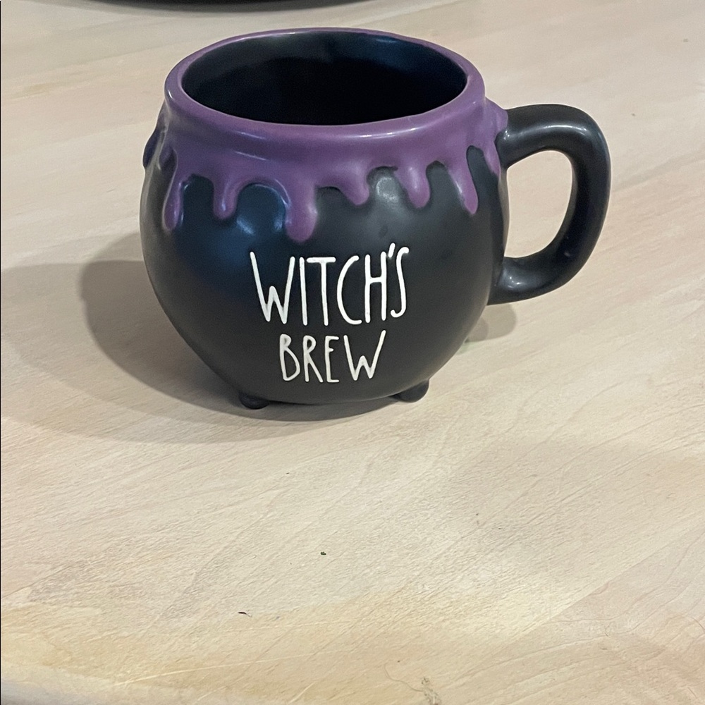 Rae Dunn Black and Purple Witch's Brew Mug